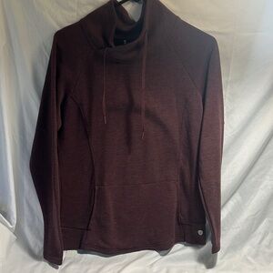 Kuhl Freethinkr Womens Purple Cowl Turtle Neck Pullover Sweater - Small